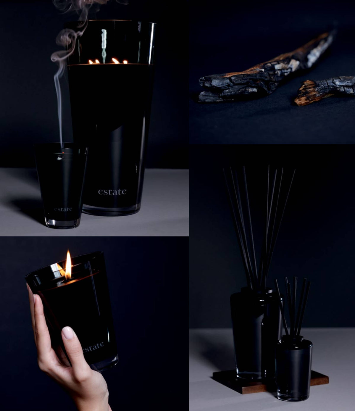 Estate Candle - 10.5 oz Smoke/Thorn (Set of 4)