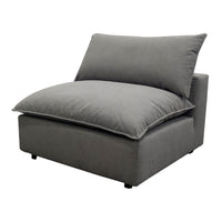 Cali Slate Performance Fabric Modular Armless Chair