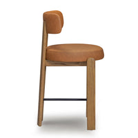 Ophelia Brown Performance Vegan Leather Counter Stool