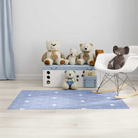 Bows Blue & White Area Rug