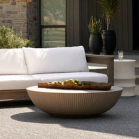 Etta 48" Ivory Outdoor Coffee Table