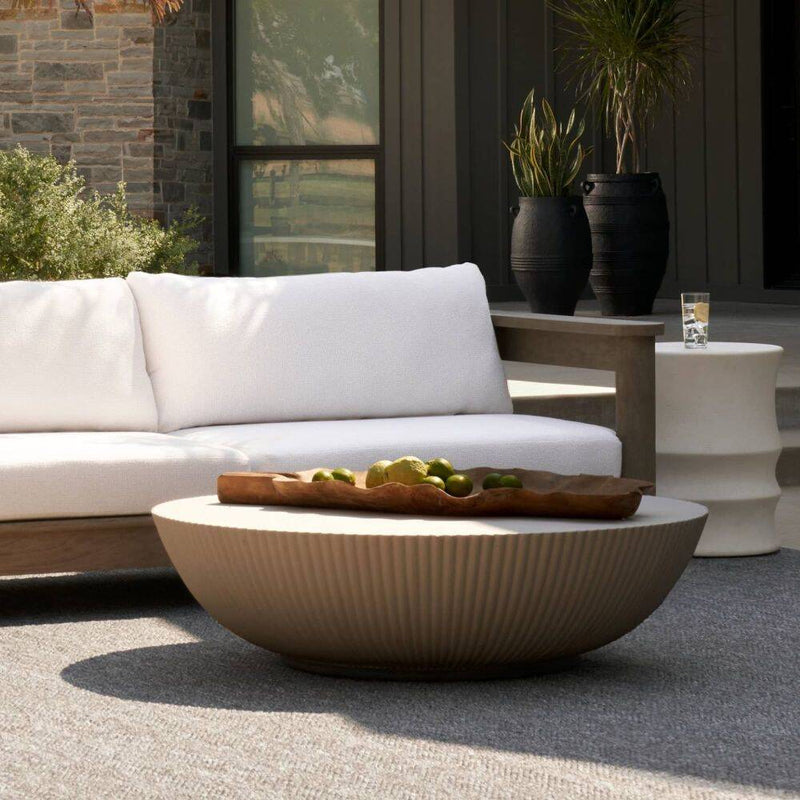 Etta 48" Ivory Outdoor Coffee Table