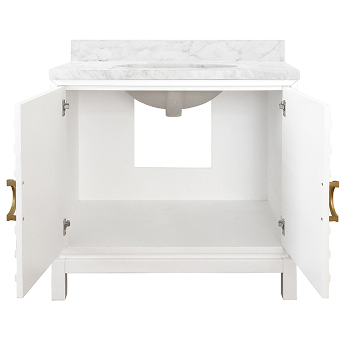 Milana 36.5" Crisp Matte White Bath Vanity