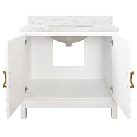 Milana 36.5" Crisp Matte White Bath Vanity