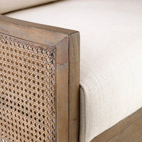 Aspen Driftwood Linen Accent Chair