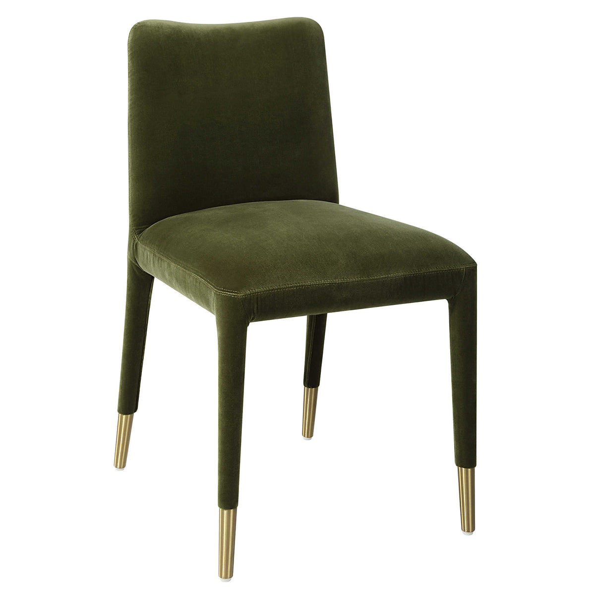 Diara Green Velvet & Gold Dining Chair (Set of 2)