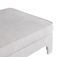 Ava 37" Ottoman Stone Bouclé