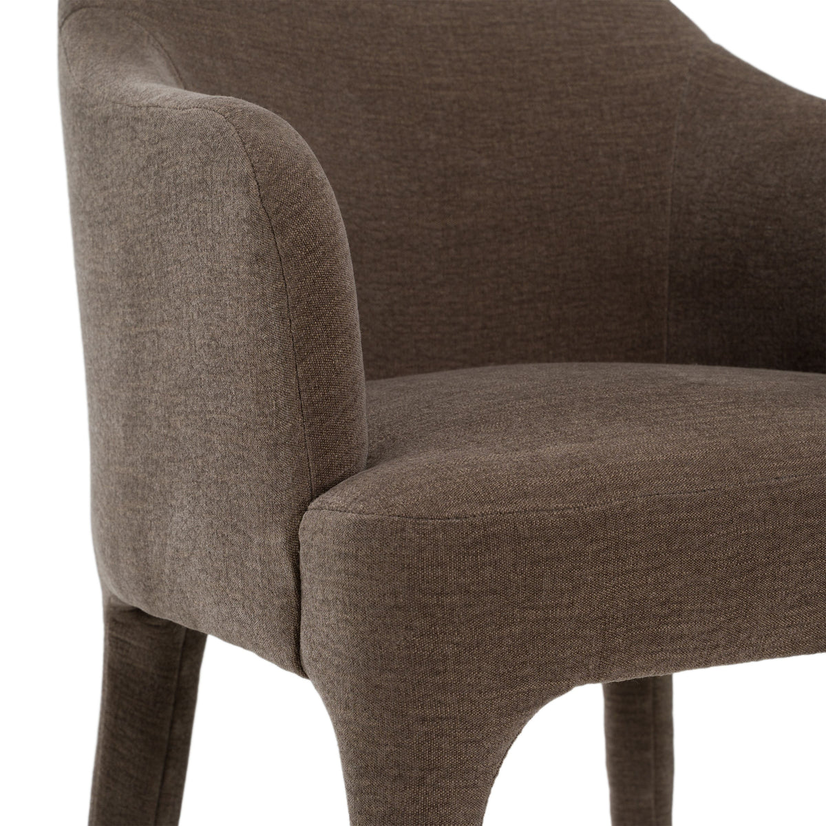 Nicolle Modern Brown Upholstered Dining Chair