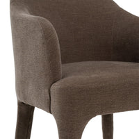 Nicolle Modern Brown Upholstered Dining Chair