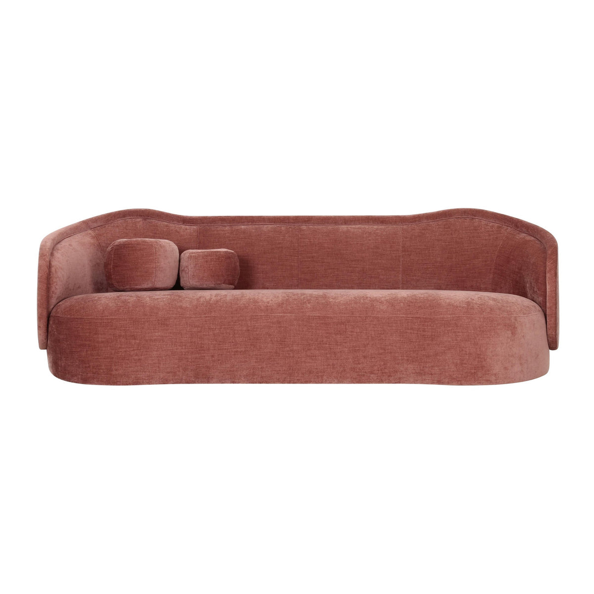 Libby 92.5” Mauve Textured Performance Velvet Sofa