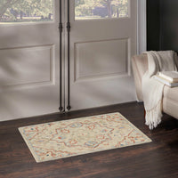 Goldie Ivory Wool Persian Style Area Rug
