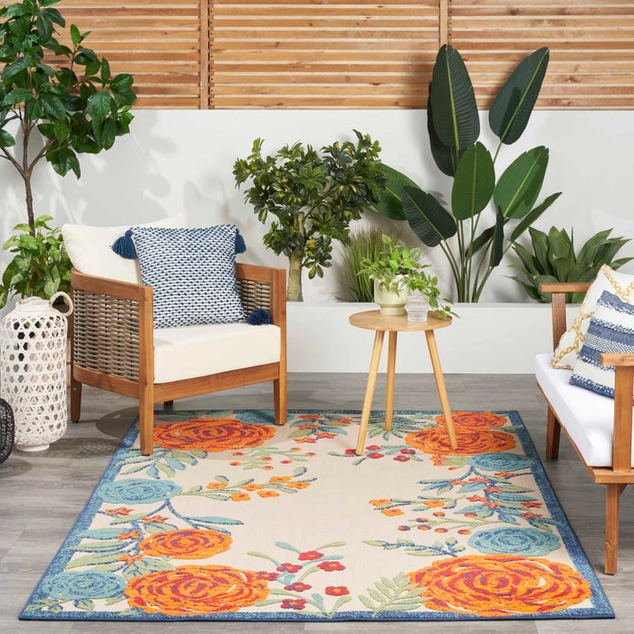 Annitra Indoor/Outdoor Multicolor Area Rug - Elegance Collection