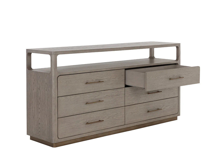 Danette Greige & Brass Dresser