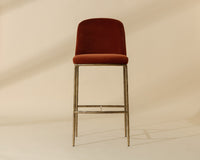 Nestor Rust & Antique Brass Bar Stool