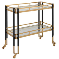 Whitley Black & Gold Bar Cart