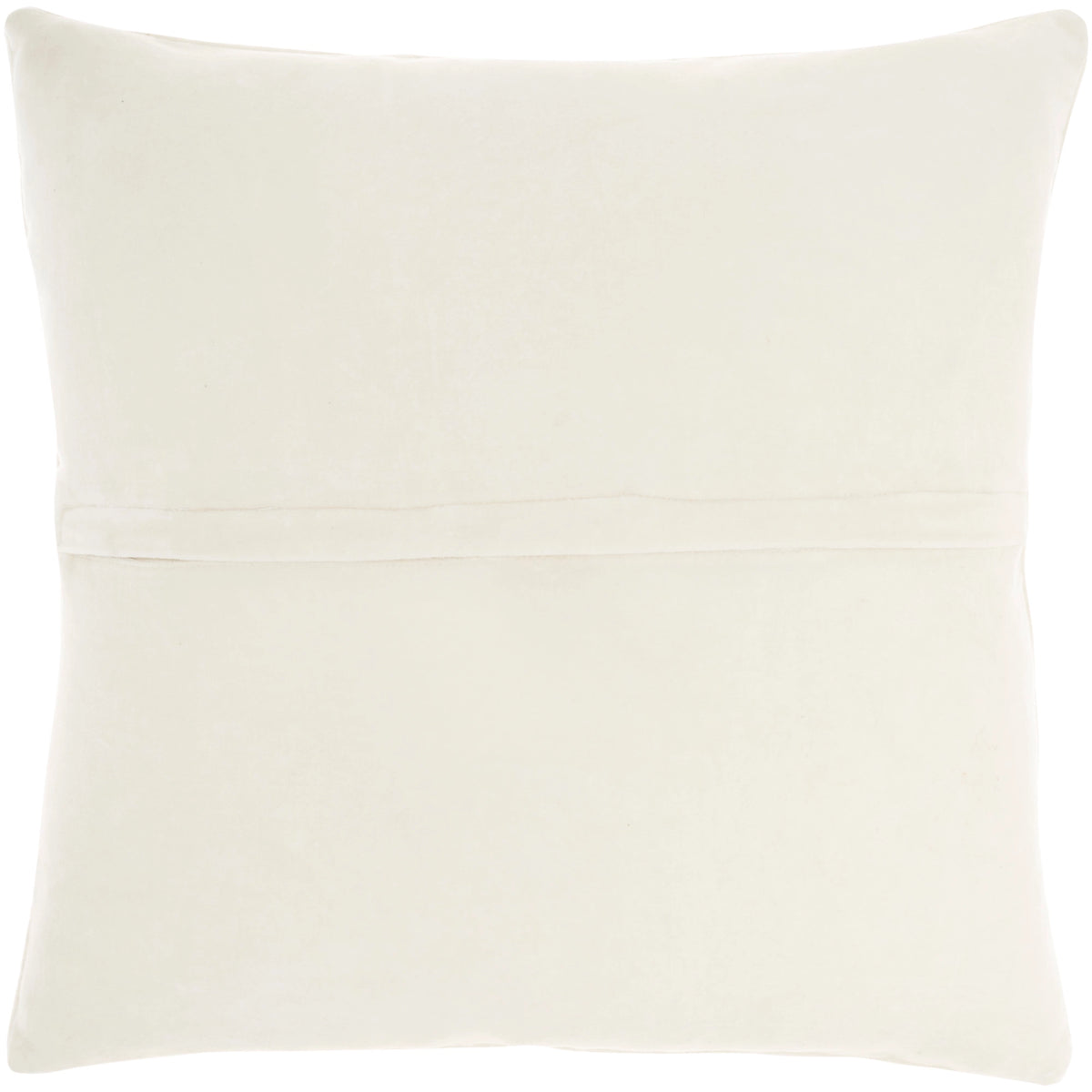 Delilah Ivory Velvet 20" Hand-Beaded & Sequined Throw Pillow