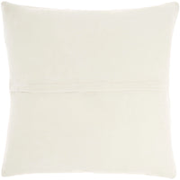 Delilah Ivory Velvet 20" Hand-Beaded & Sequined Throw Pillow