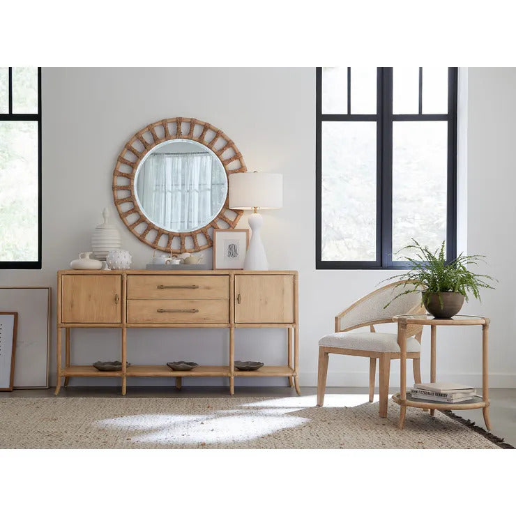 Nolita Natural & Cream Cane Barrel Back Chair