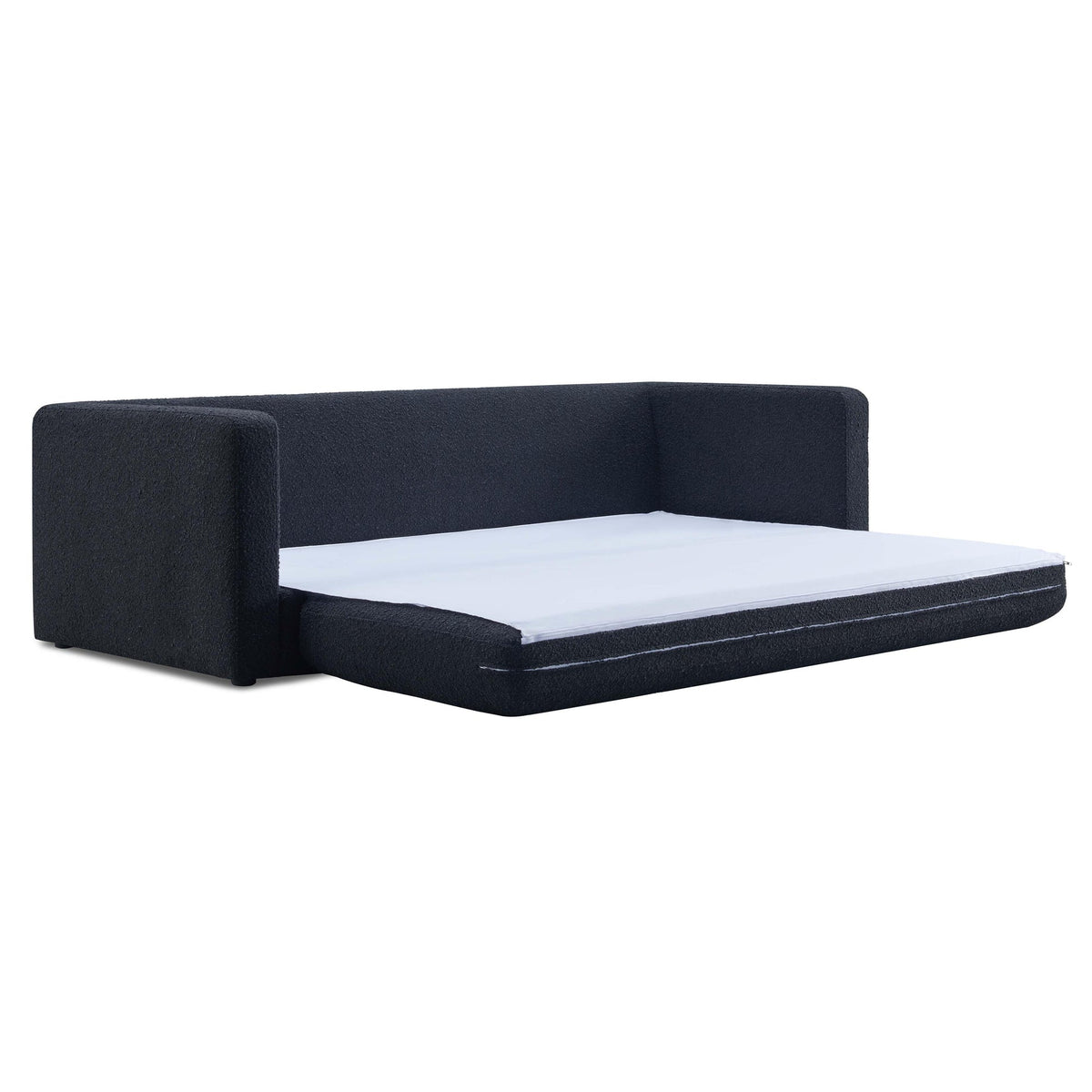 Ryan 91.1” Black Performance Boucle Sofa Bed