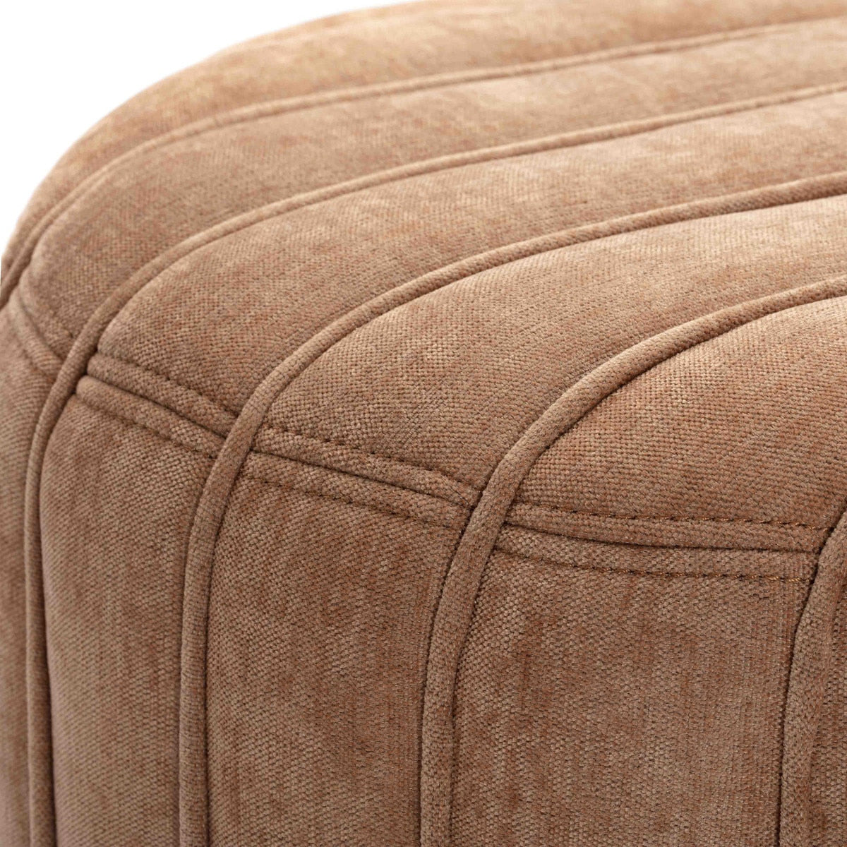 Addison Rust Chenille Ottoman