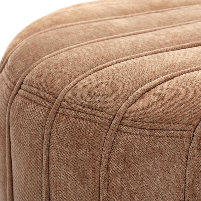 Addison Rust Chenille Ottoman