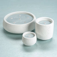 Côte d'Azur White Concrete Scented Candle/6 Wick-45.5 oz (Set of 4)