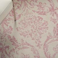 Southern Charm Ivory/Pink Demask Area Rug