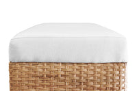 Brea Ivory Performance Linen Woven Bench