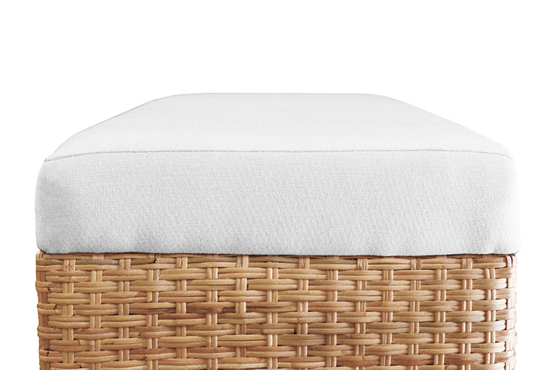 Brea Ivory Performance Linen Woven Bench