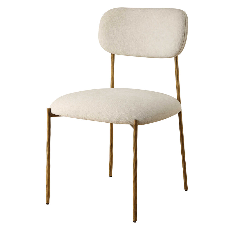 Aster Off-White & Gold Dining Chair (Set of 2)