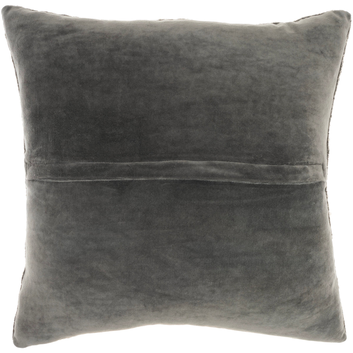 Effie Ivory Silver Bead & Pearl Throw Pillow (2 Sizes Available)