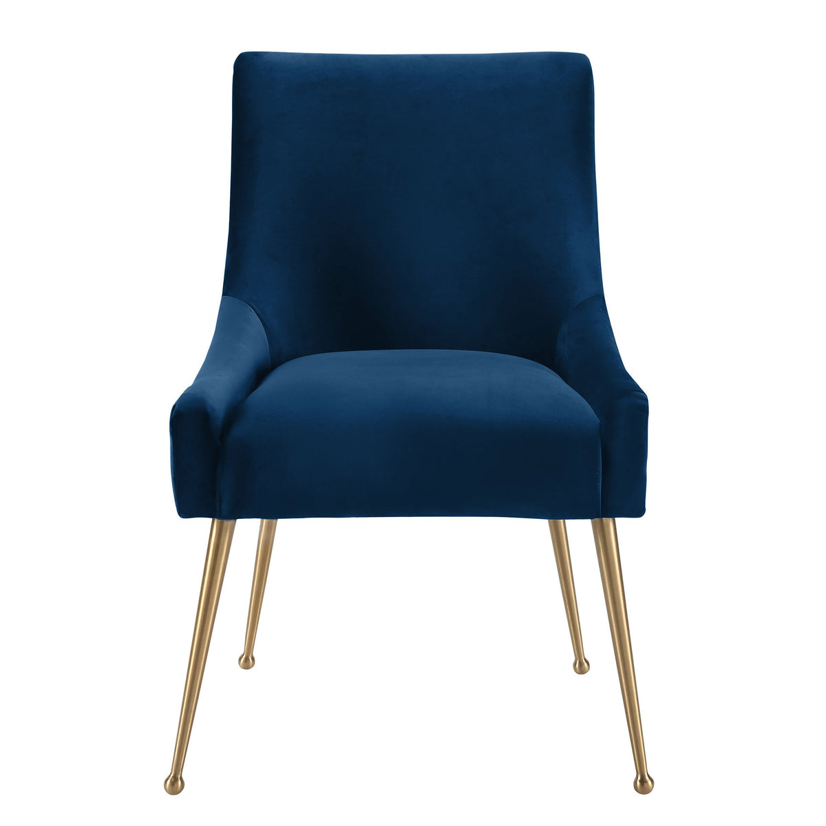 Prado Blue Velvet With Gold Frame Chair - Luxury Living Collection