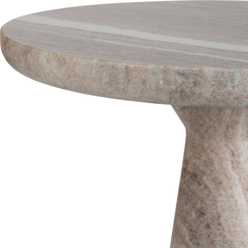 Julliette Marble Neutral Accent Table