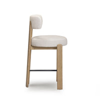 Ophelia Cream Performance Fabric Counter Stool