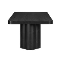 Elliana 90" Black Ash Dining Table