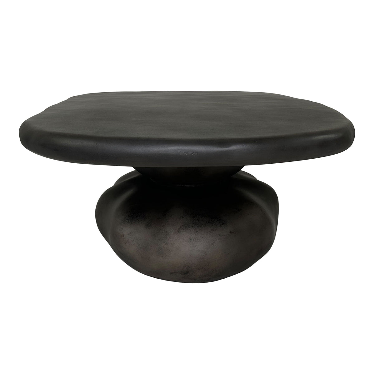 Daisey 53" Modern Grey Oval Pedestal Coffee Table