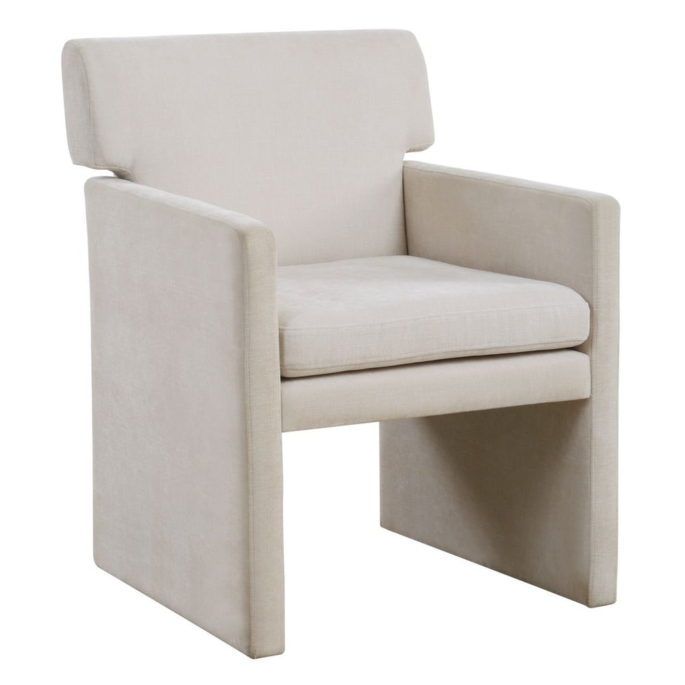 Valentina Ivory Velvet Dining Chair