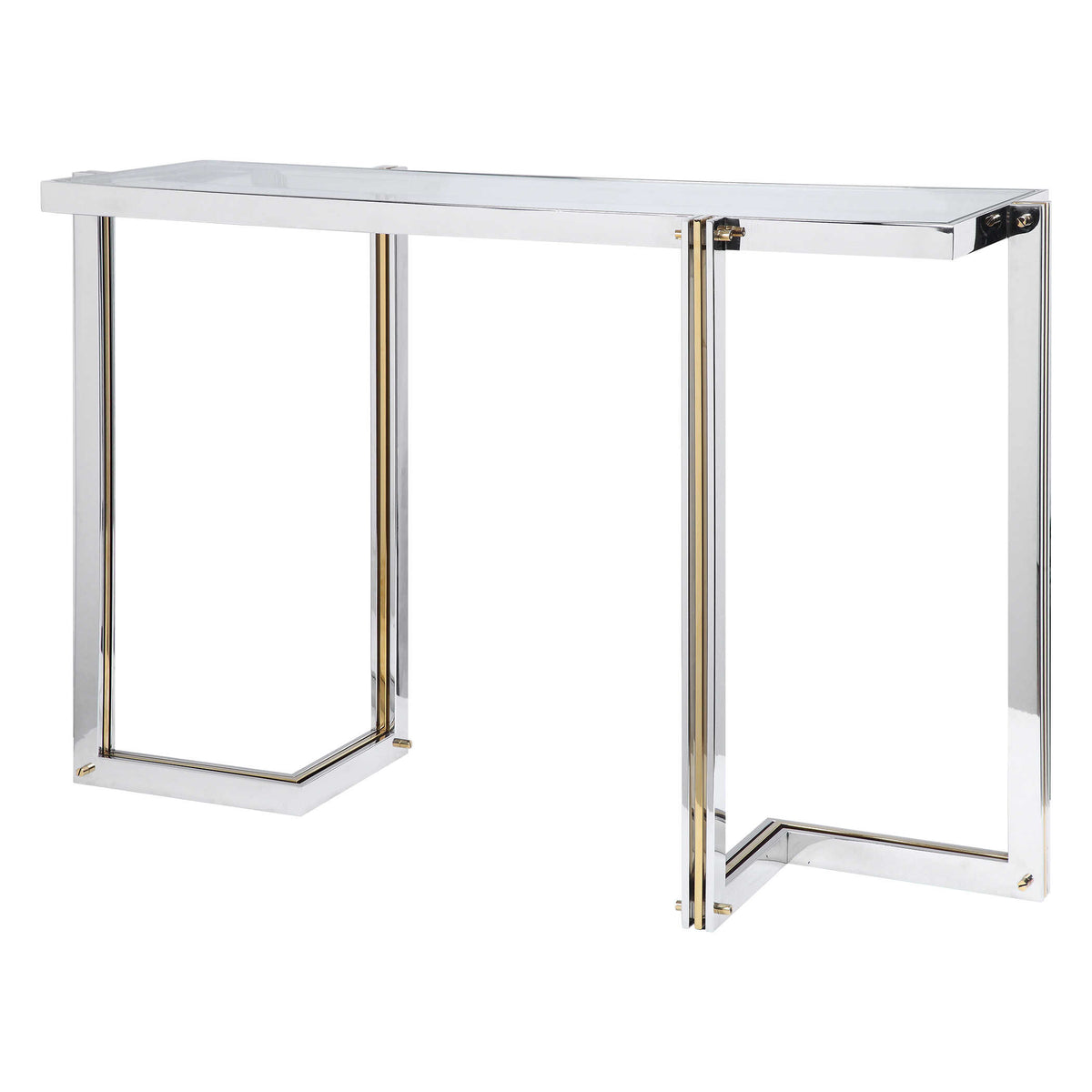 Anya Silver & Gold Console Table