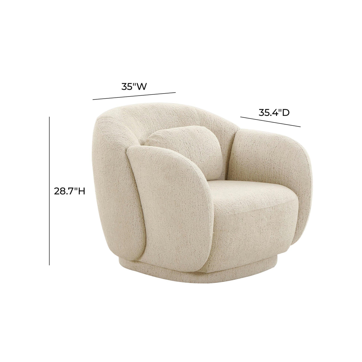Covet Cream Performance Boucle Accent Chair