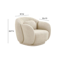 Covet Cream Performance Boucle Accent Chair