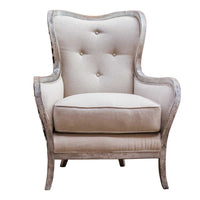 Maypearl White and Black Armchair