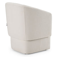 Devorah Modern Ivory Fabric Dining Chair