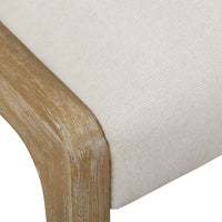Coastal Rattan Upholstered Dining Chair (Set of 2)