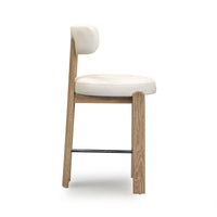 Ophelia Cream Performance Vegan Leather Counter Stool