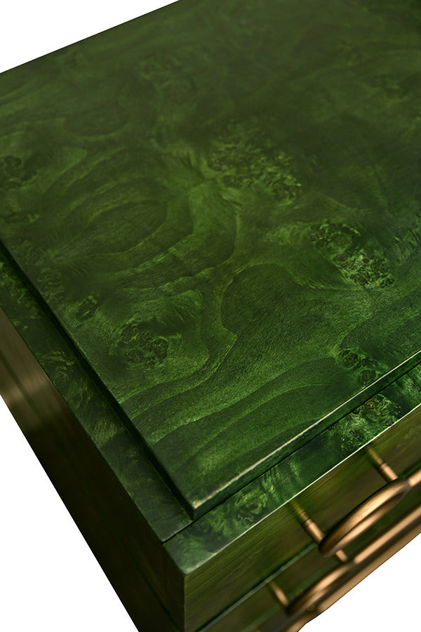 Blair 42" Emerald Burl Wood Chest/Cabinet