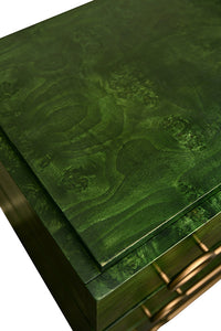 Blair 42" Emerald Burl Wood Chest/Cabinet