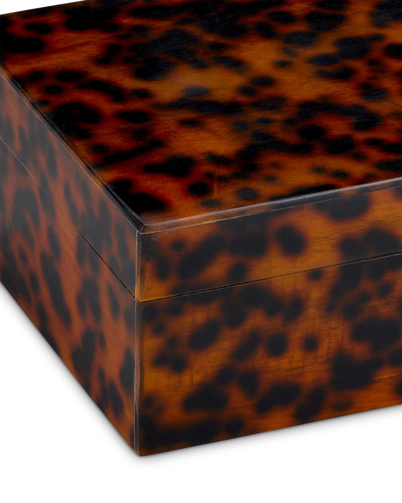 Elodi Faux Tortoise Boxes (Set of 2)
