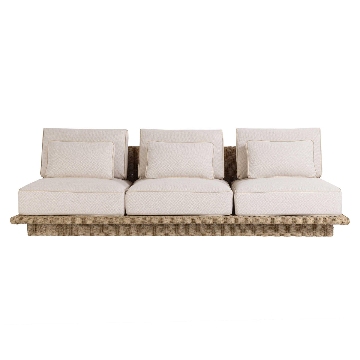 Mora 96" Cream Outdoor Sofa