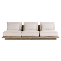 Mora 96" Cream Outdoor Sofa