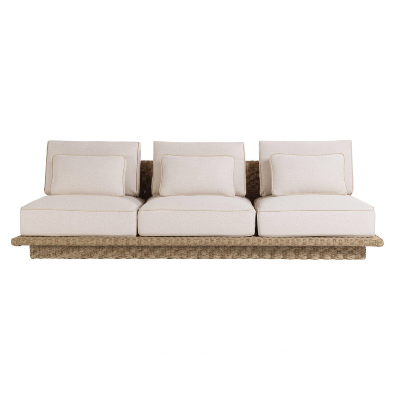 Mora 96" Cream Outdoor Sofa